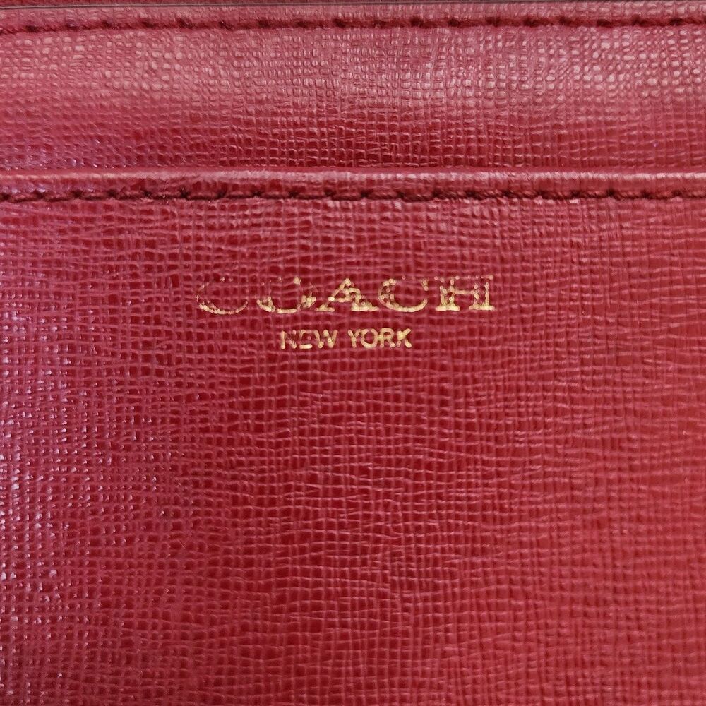 Coach Vintage Red Leather Wallet - Picture 4 of 8
